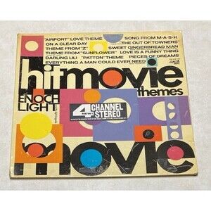 Enoch Light & Light Brigade Hit Movie Themes LP Vinyl Record 1970 PR5051 Vintage